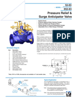 Pressure Relief & Surge Anticipator Valve: Model