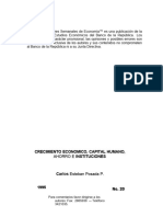 Posada, C. E. (1995) - Crecimiento Económico, Capital Humano, Ahorro e Instituciones