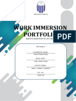 Work Immersion Portfolio Based On Deped2