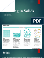 Bonding in Solids Sem 8