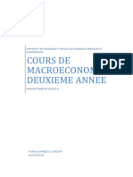 Cours Macro III Deuxième Année 2017.2018