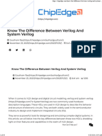 Difference Between Verilog and System Verilog