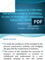 Review of Standard IS 2750:1964 and Present Trends in Scaffolding To Cater To Demand of Construction Industries - AR/0066