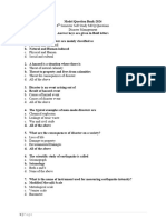 DISASTER MANAGEMENT MCQs