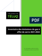 Inventaire Emissions GES - 2021 2022