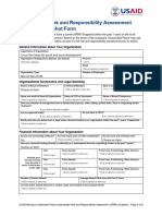 Annex A - SRRA Snapshot Form For Subrecipients