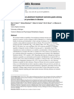 Acceptability of Nonabstinent Treatment Outcome Goals Among Addiction Treatment Providers in Ukraine