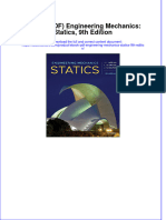 Full Download PDF of (Ebook PDF) Engineering Mechanics: Statics, 9th Edition All Chapter