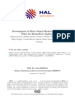 Development of Silver Doped Hydroxyapatite Thin Fi