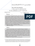 Administración Del Inventario:: Elemento Clave para La Optimización de Las Utilidades en Las Empresas