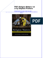 Full Download PDF of (Ebook PDF) Religion Matters 1st Edition by Stephen Prothero All Chapter