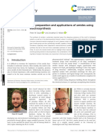 Green Chemistry: The Preparation and Applications of Amides Using Electrosynthesis