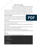 Binary Search Algorithm