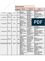 Dropper JEE Test Planner