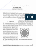 Fringe-Effect Capacitive Proximity Sensors For Tamper Proof Enclosures