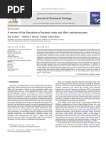 A Review of The Formation of Tectonic Veins and Their Microstructures