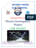 Physics Project New LDR (Light Dependent Resistance)