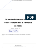 Math 3eme Formule A Connaitre