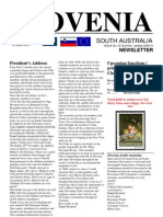 Slovenia SA Newsletter: Summer - Poletje 2009 - 2010 No.52