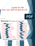 FGES01 - Unit 9-10 More Exercises For The Test - Students