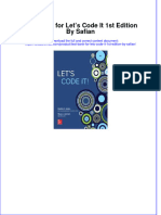 Full Download PDF of Test Bank For Let's Code It 1st Edition by Safian All Chapter