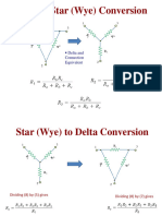 Delta To Star (Wye) Conversion