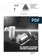 Anderson HA Sanitary Electronic Pressure Transmitter Instruction Manual