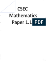 CSEC Maths Paper 1.10