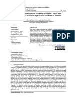 Teachers' Strategies On Teaching Grammar: Facts and Expectations of Senior High School Teachers