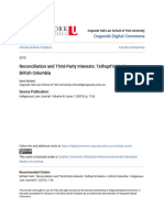 Reconciliation and Third-Party Interests - Tsilhqotin Nation v. B