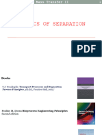 Basics & Principles of Separation - I