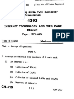 Hpu Bca 4th Sem Paper of Internet Technology&webpagedesign