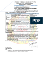 PG Admission Notification-06 (Schedule For Seat Allocation and Admissions) - e