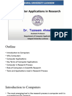 Unit-5 Computer Applications in Research