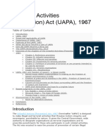 Unlawful Activities (Prevention) Act (UAPA), 1967 Notes 