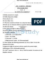 10 em Sci Full Portion 2 Mark QP