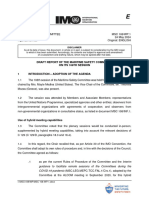 MSC 108-WP.1 - Draft Report of The Maritime Safety CommitteeOn Its 108Th Session (Secretariat)