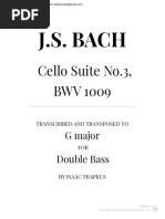 Bach Cello Suite 3 (Trapkus)