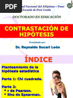 Acontrastación de Hipotesis