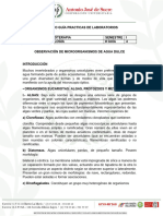 Guía 4 Observación de Microorganismos de Agua Dulce