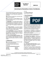 1 GMW3232 Test Method For Determining The Flammability of Interior Trim Materials