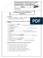 Actividades de Sinónimos - 2do - 2024