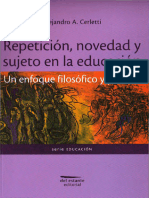 Cerletti Repeticion Novedad y Sujeto en La Educacionpdf PDF Free - 1