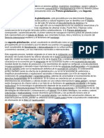 La Globalización o Mundialización Es Un Proceso Político