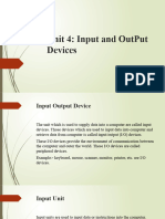 Unit 4 Input and Output Devices