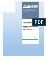 Process of Preparation and Submission of BOQ - Engg - R0 - Draft