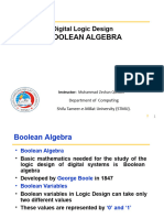 Lecture 9-10 Boolean Algebra