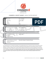 Conners 4 Short Parent Sample Report - 1 Reference Group