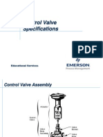 Control Valve Specifications: Educational Services