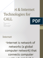 Internet & Internet Technologies For CALL